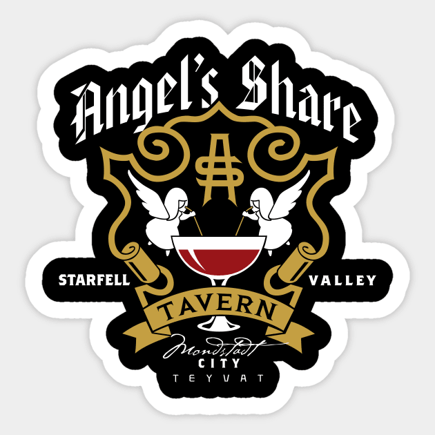 Angel's Share Tavern Sticker by MindsparkCreative